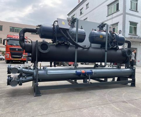JLSW-200D Disesuaikan Air Dingin Sekrup Kompresor Chiller PLC Control 100kW