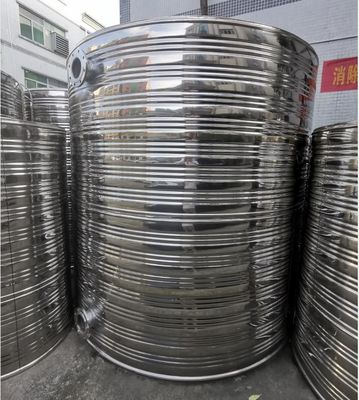 Tangki air terisolasi dari stainless steel perak 0.1MPa Untuk penggunaan industri