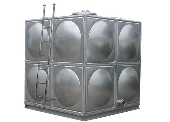0.6MPa Terisolasi Tangki penyimpanan air stainless steel Flange berujung