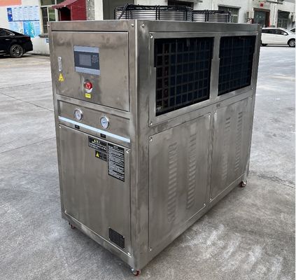 JLSB-6HP Scroll Stainless Steel Air Chiller Dengan PLC Mikroprosesor Controller