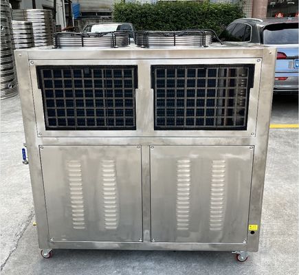 JLSB-6HP Scroll Stainless Steel Air Chiller Dengan PLC Mikroprosesor Controller