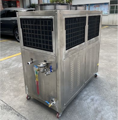 JLSB-6HP Scroll Stainless Steel Air Chiller Dengan PLC Mikroprosesor Controller