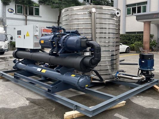 JLSW-80D Water Cooled Screw Chiller Untuk Storage Energi Stasiun Pengisian Seluler