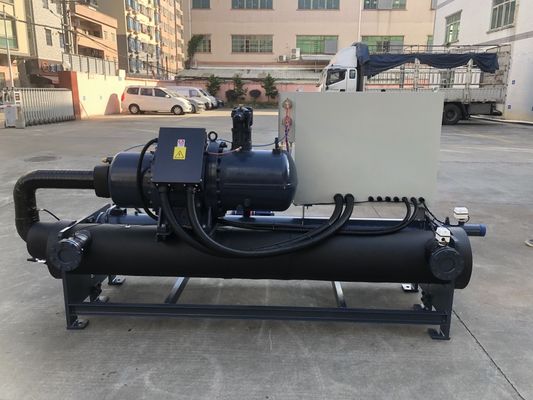 Bitzer / Hanbell sekrup Chiller 380-415V 52.5kw Kompresor Untuk pendinginan air Rentang suhu 5-35.C
