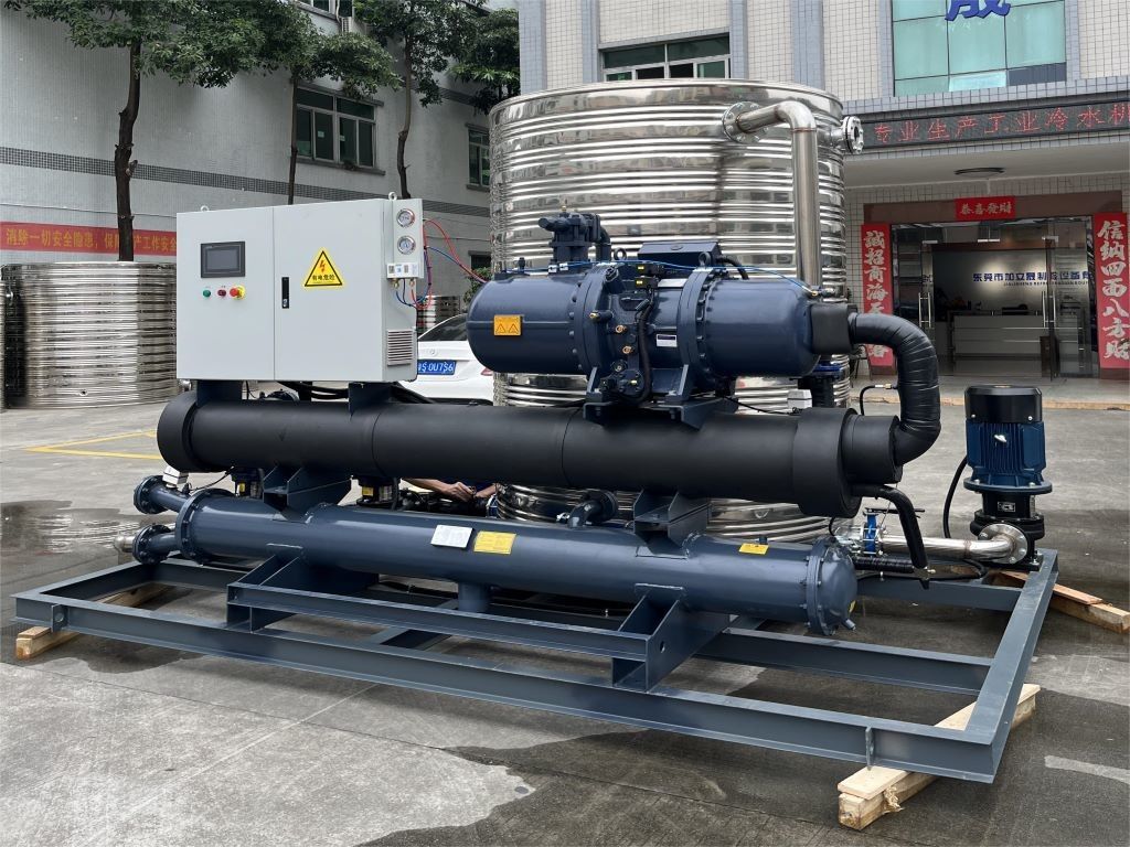 JLSW-80D Water Cooled Screw Chiller Untuk Storage Energi Stasiun Pengisian Seluler