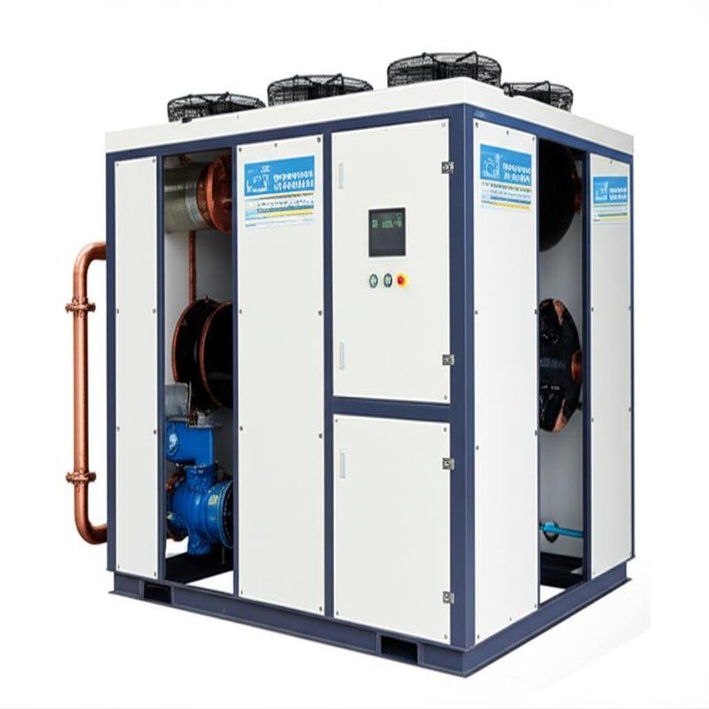 Mesin Chiller Air dengan Desain Suhu 5-35C Menggunakan Evaporator Shell and Tube dan Frekuensi 50Hz 60Hz untuk Pendinginan Industri