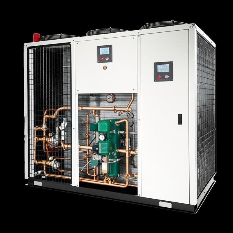 Mesin Chiller Air 440V termasuk Kondensor Sirip dan Sistem Perlindungan Beban Berlebih memastikan Manajemen Suhu